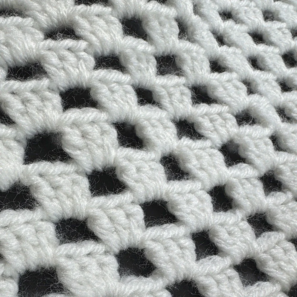 Handmade‎ Crochet Baby Blanket Penguin Bunny Reversible White Teal Granny Square